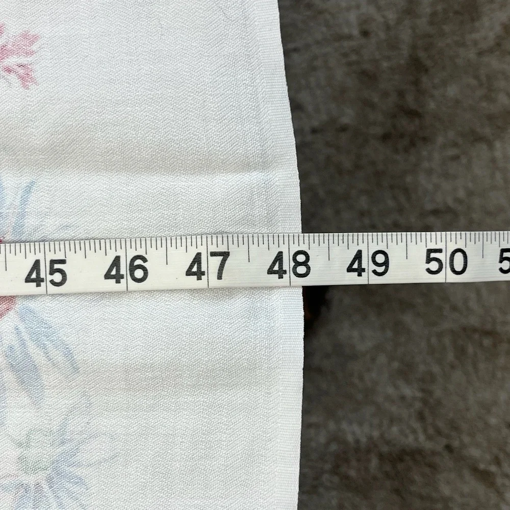 Vtg 50s St Regis Springmaid Tablecloth Floral Cotton Springs Mills 48x50 USA